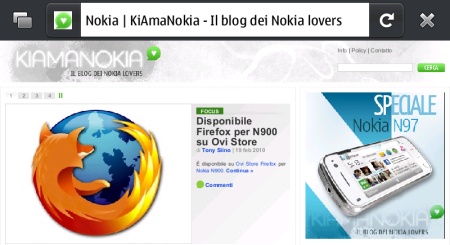 KiAmaNokia su Firefox su Nokia N900