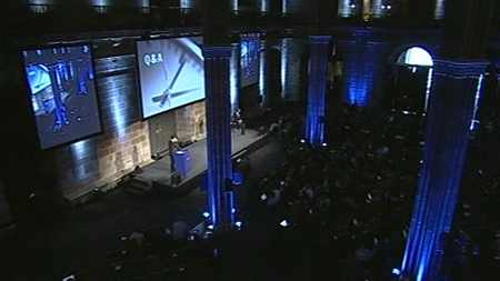 Un momento della conferenza stampa Nokia al GSMA Mobile World Congress 2009: Q&A
