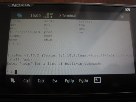 Nokia N900 - Terminal