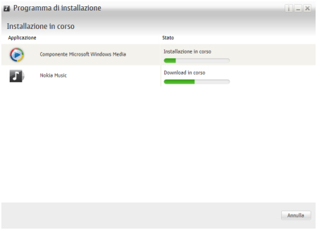 Installazione di Nokia Music