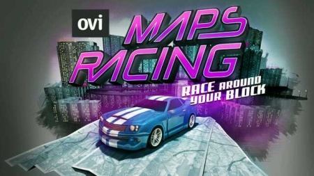 Ovi Maps Racing - schermata iniziale