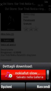 Ovi Store sul Nokia 5800 XpressMusic - Dettagli download