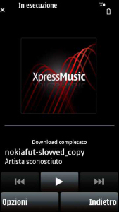 Ovi Store sul Nokia 5800 XpressMusic - Download completato